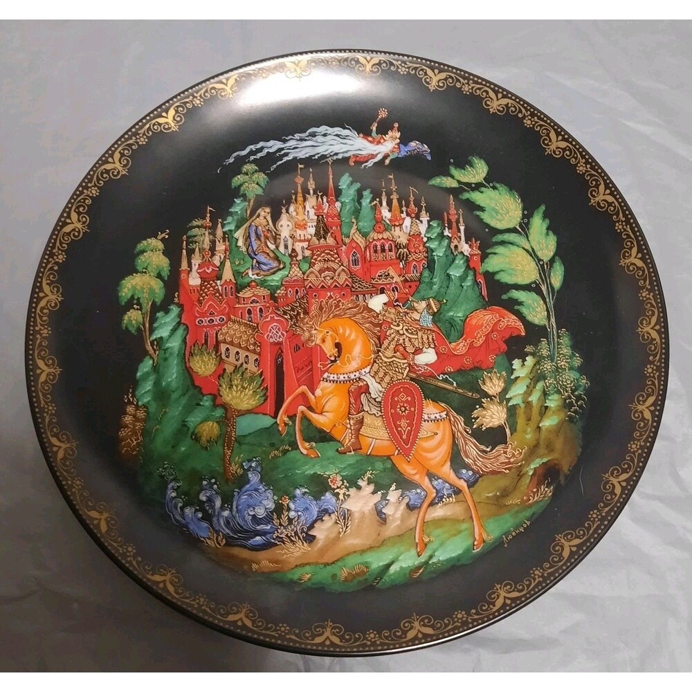 1988 Bradford Exchange Russian Legends Plate Ruslan & Ludmilla Tianex Bradex